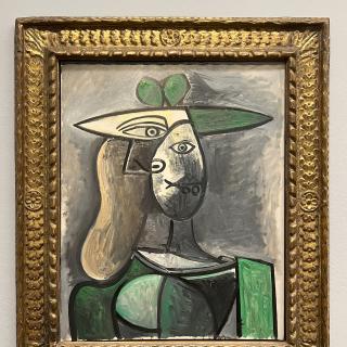 Pablo Picasso - Žena v modrém klobouku